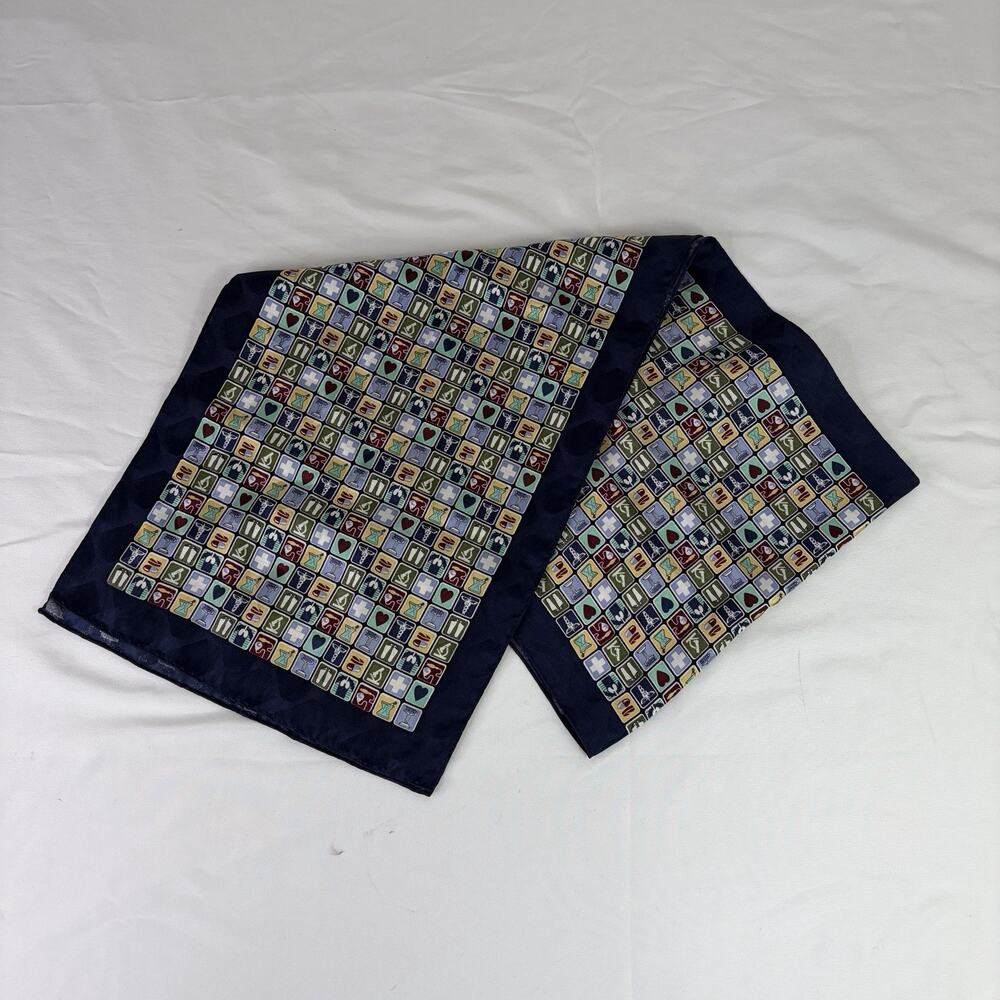 Unbranded Vintage Medicine Silk Scarf Doctor Nurse Hospital, made in Korea